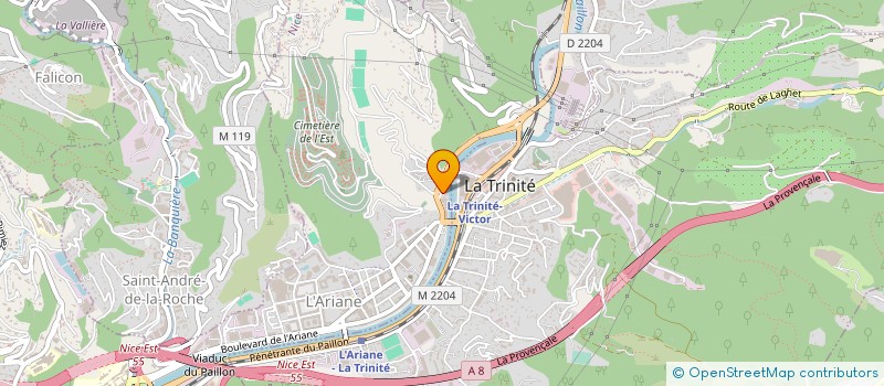 localisation de l'entreprise TRANSPORTS GBL à NICE