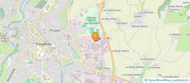 localisation de l'entreprise TRANSPORTS GELIN à FOUGERES