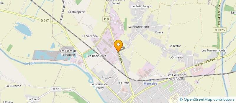 localisation de l'entreprise TRANSPORTS GENERAUX DU VAL DE LOIRE à MONTOIRE-SUR-LE-LOIR