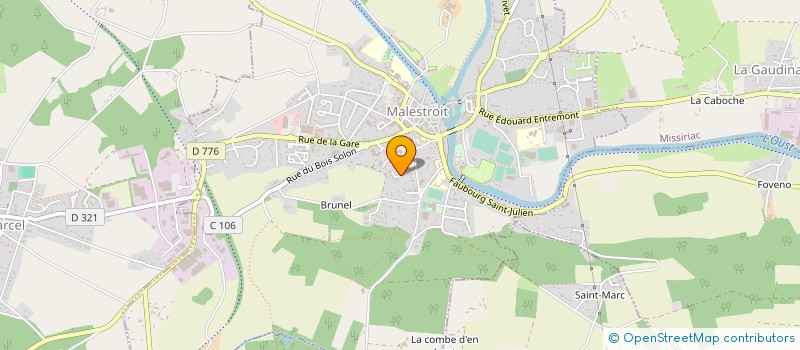 localisation de l'entreprise TRANSPORTS GICQUEL SARL à SAINT-ABRAHAM