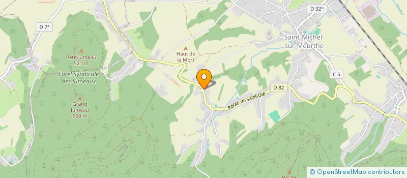 localisation de l'entreprise TRANSPORTS GIGOUX à SAINT-MICHEL-SUR-MEURTHE