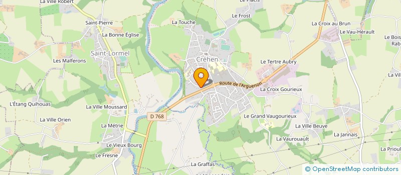 localisation de l'entreprise TRANSPORTS GILBERT à CREHEN