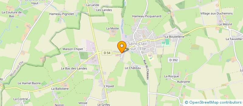 localisation de l'entreprise TRANSPORTS GILDAS MARIE  SAINT-CLAIR-SUR-L'ELLE