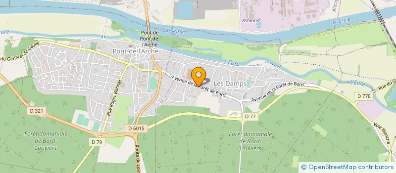 localisation de l'entreprise TRANSPORTS GILLES BUNEL à LES DAMPS