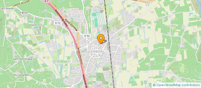 localisation de l'entreprise TRANSPORTS GILLET  COURTHEZON