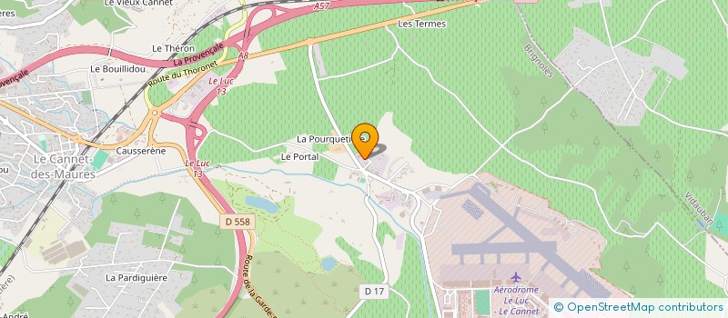 localisation de l'entreprise TRANSPORTS GINOUX à LE CANNET-DES-MAURES