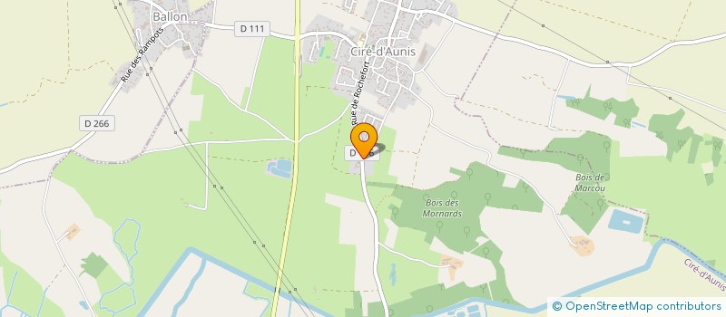 localisation de l'entreprise TRANSPORTS GIRAUD  CIRE D'AUNIS