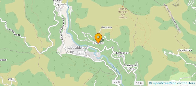 localisation de l'entreprise TRANSPORTS GIRAUD ET FONSANOU à SAINT-ANDEOL-DE-VALS