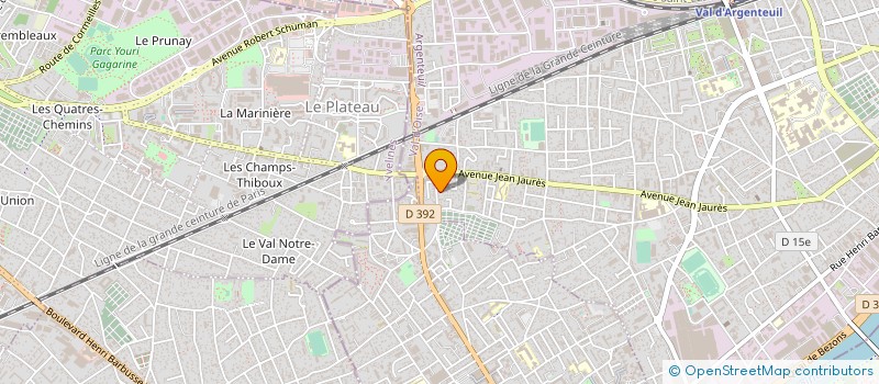 localisation de l'entreprise TRANSPORTS GLENISSON FRERES  ARGENTEUIL