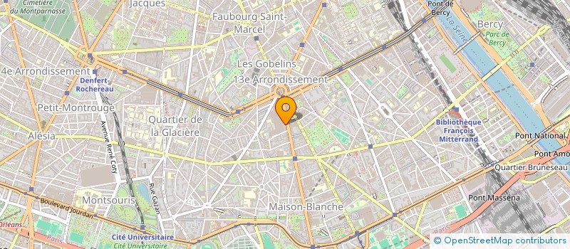 localisation de l'entreprise TRANSPORTS GOBELINS LOCATIONS à PARIS