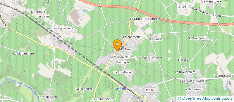 localisation de l'entreprise TRANSPORTS GOBIN à LE PALLET