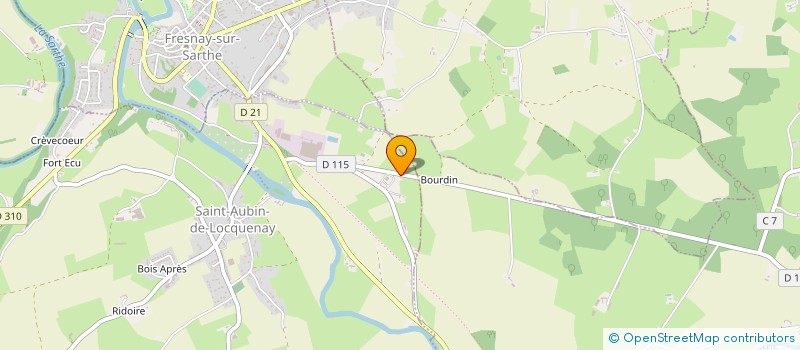 localisation de l'entreprise TRANSPORTS GOIDEAU à SAINT-AUBIN-DE-LOCQUENAY