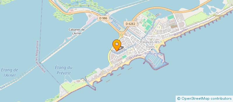 localisation de l'entreprise TRANSPORTS GOLFE DU LION à PALAVAS-LES-FLOTS