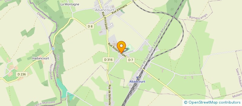 localisation de l'entreprise TRANSPORTS GONZALES ET FILS à ABANCOURT