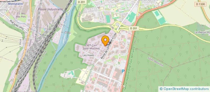 localisation de l'entreprise TRANSPORTS GORLIER à CREIL