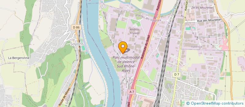 localisation de l'entreprise TRANSPORTS GOUNON AFFRETEMENT à PORTES-LES-VALENCE