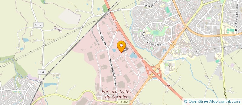 localisation de l'entreprise TRANSPORTS GOURDON à CHOLET
