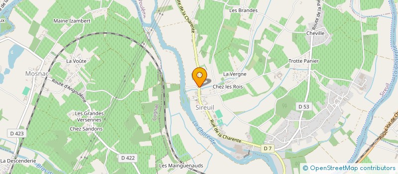localisation de l'entreprise TRANSPORTS GRAMPEIX à SIREUIL