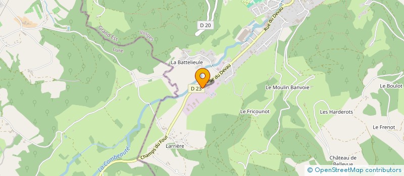 localisation de l'entreprise TRANSPORTS GRANDCOLAS ET FILS à LE VAL D'AJOL
