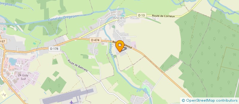 localisation de l'entreprise TRANSPORTS GRAYLOIS à ANCIER