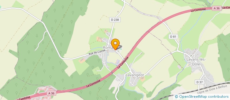 localisation de l'entreprise TRANSPORTS GRILLOT à ROMANGE