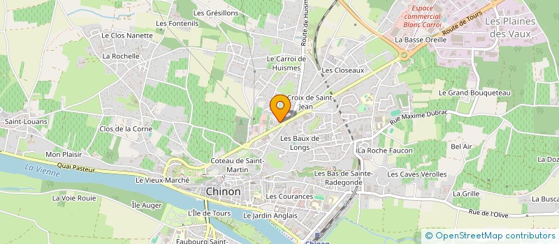 localisation de l'entreprise TRANSPORTS GROSSIN à CHINON