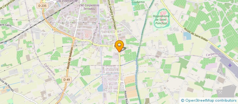 localisation de l'entreprise TRANSPORTS GROUPAGE DU VENAISSIN à CARPENTRAS