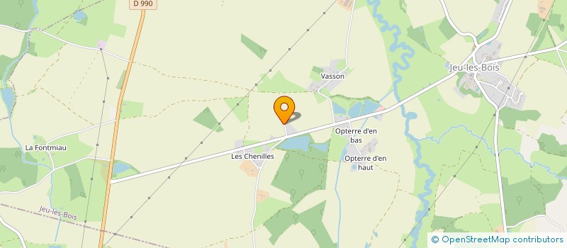 localisation de l'entreprise TRANSPORTS GROUPAGES AFFRETEMENTS à JEU-LES-BOIS