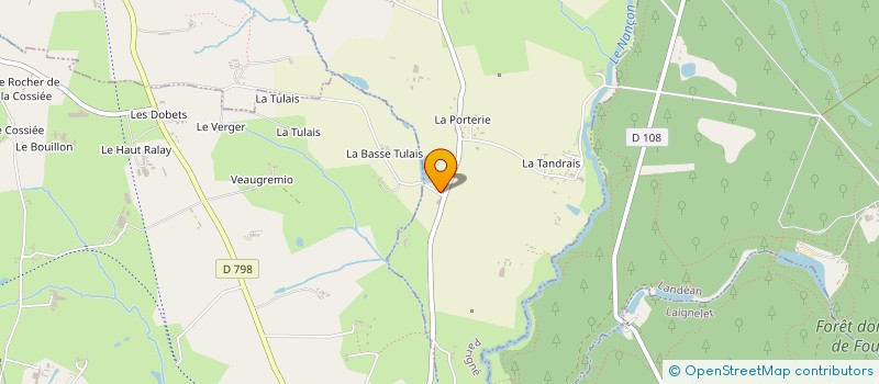 localisation de l'entreprise TRANSPORTS GROUSSARD SA à SAINT-SAUVEUR-DES-LANDES