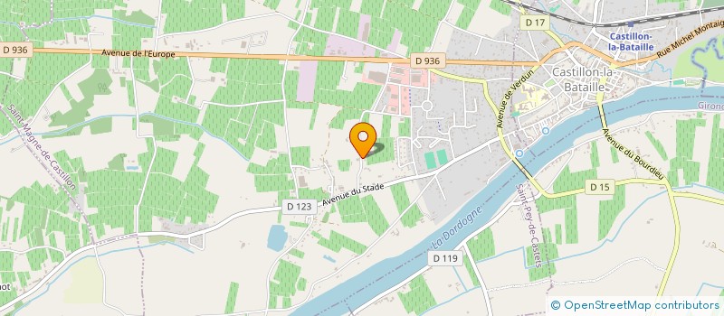 localisation de l'entreprise TRANSPORTS GT EXPRESS  SAINT-MAGNE-DE-CASTILLON