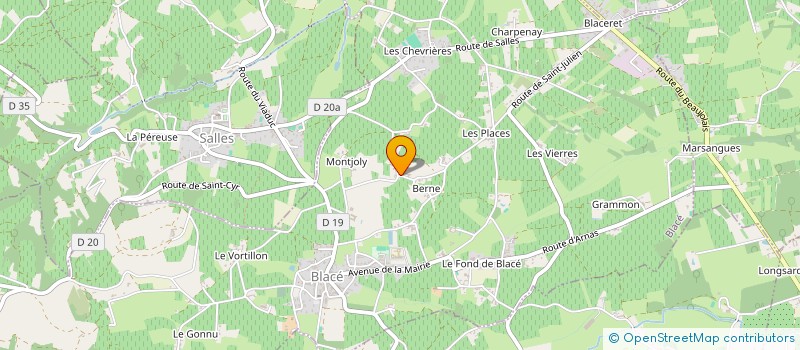 localisation de l'entreprise TRANSPORTS GTE  BLACE