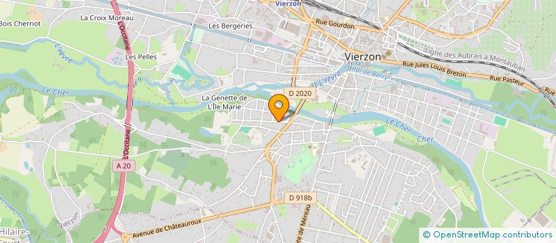 localisation de l'entreprise TRANSPORTS GUERUT  VIERZON