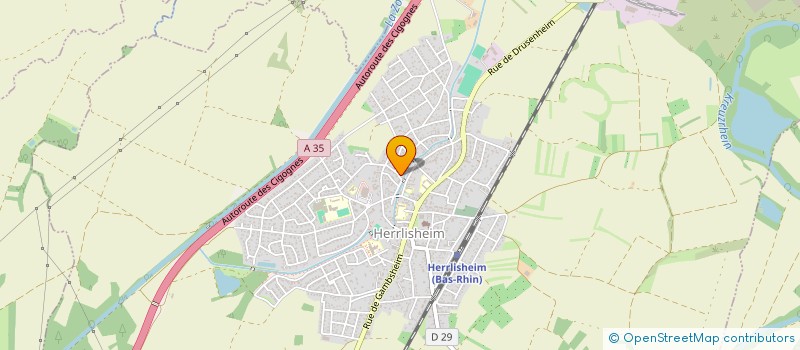 localisation de l'entreprise TRANSPORTS GUHMANN  HERRLISHEIM