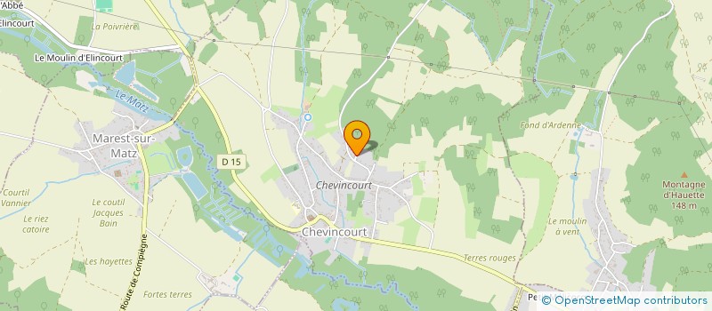localisation de l'entreprise TRANSPORTS GUILLAUME à CHEVINCOURT