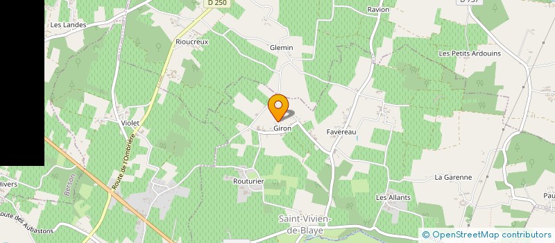 localisation de l'entreprise TRANSPORTS GUILLAUME ANTHONY  SAINT-VIVIEN-DE-BLAYE