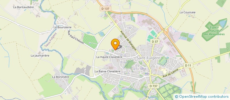 localisation de l'entreprise TRANSPORTS GUILLAUME SORIN à SAINT-FULGENT