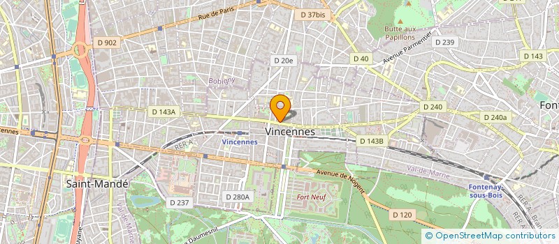 localisation de l'entreprise TRANSPORTS GUILLOU LEBEAU TGL  VINCENNES