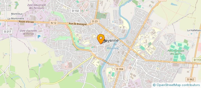 localisation de l'entreprise TRANSPORTS GUILMIN  MAYENNE