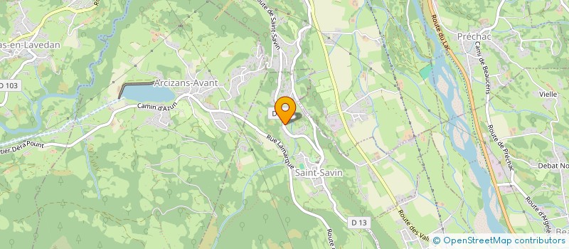 localisation de l'entreprise TRANSPORTS GUIRAUD  BEAUCENS