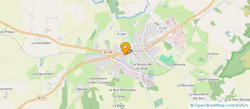 localisation de l'entreprise TRANSPORTS GUITTARD à PRE-EN-PAIL-SAINT-SAMSON
