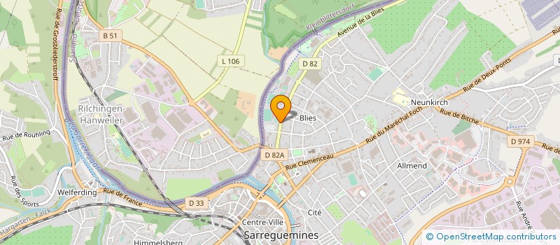 localisation de l'entreprise TRANSPORTS GUR à SARREGUEMINES