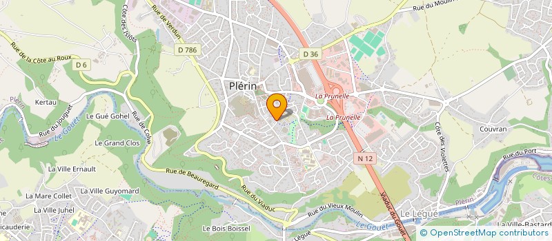 localisation de l'entreprise TRANSPORTS GUYOMARD à PLERIN