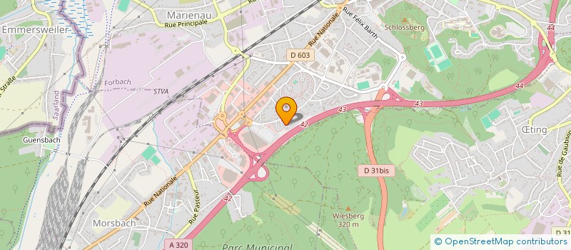 localisation de l'entreprise TRANSPORTS HASS  FORBACH