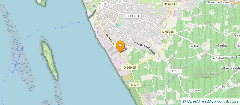 localisation de l'entreprise TRANSPORTS HEBRARD SARL à BLAYE