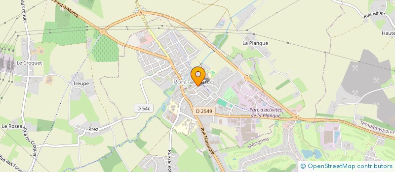 localisation de l'entreprise TRANSPORTS HEDDEBAUT  PONT-A-MARCQ