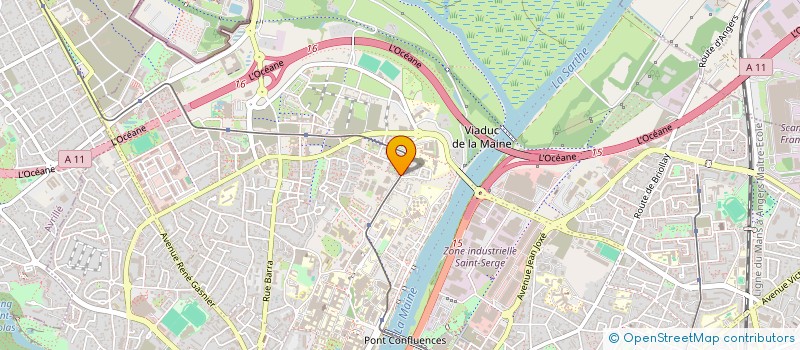 localisation de l'entreprise TRANSPORTS HELIS à ANGERS
