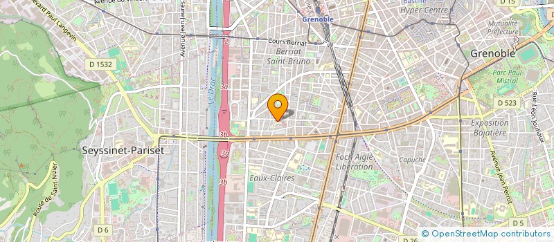 localisation de l'entreprise TRANSPORTS HENAULT JOEL  GRENOBLE