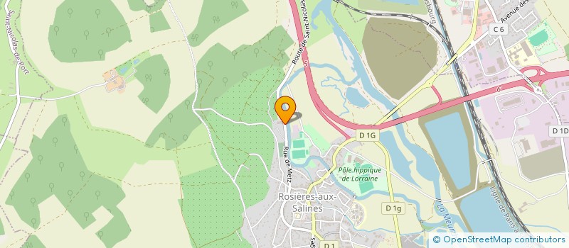 localisation de l'entreprise TRANSPORTS HENN à ROSIERES-AUX-SALINES