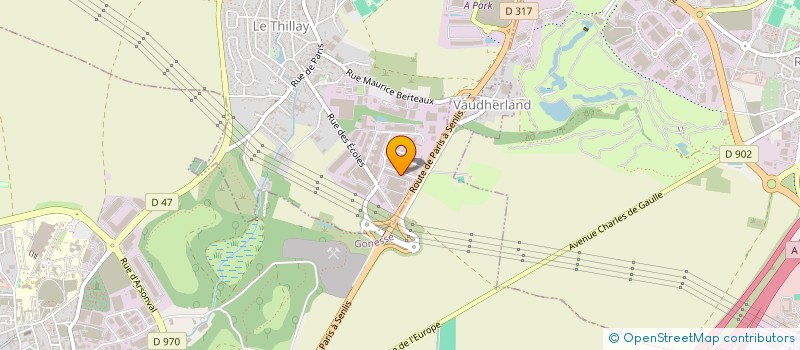 localisation de l'entreprise TRANSPORTS HENRI DAVID à LE THILLAY