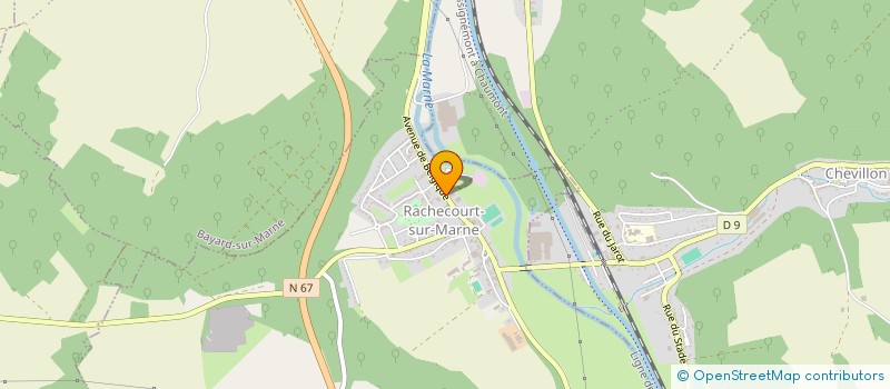 localisation de l'entreprise TRANSPORTS HENRION à RACHECOURT-SUR-MARNE